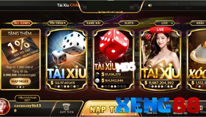 Cổng game Xeng88 là sự lựa chọn của đông đảo thành viên